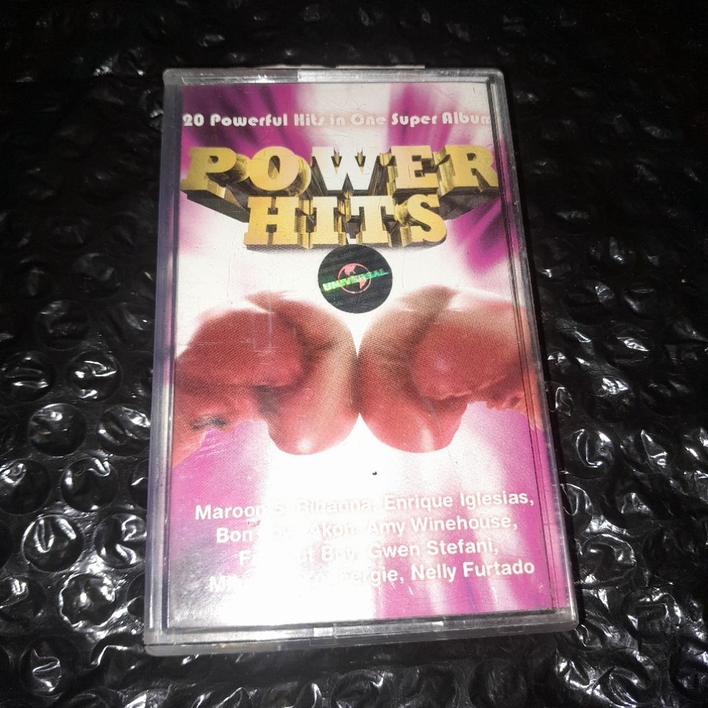 kaset pita power hits (maroon 5,rihanna,amy winehouse,neyo,akon,fall out boy)