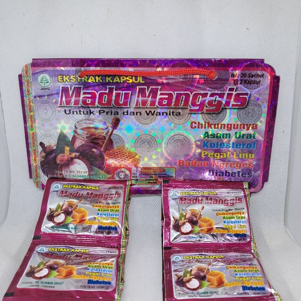 MADU MANGGIS 20 SACHET KEMASAN RENCENG