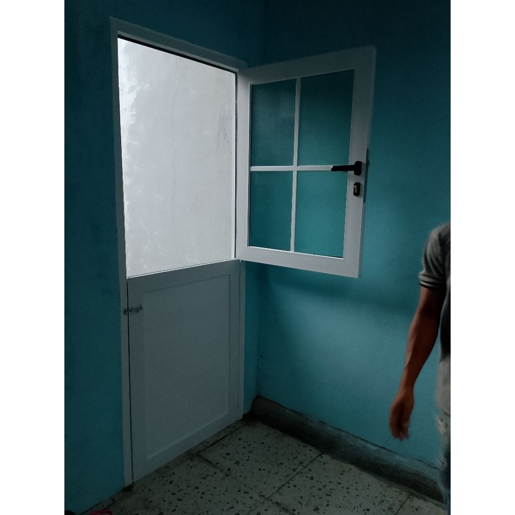 pintu koboi aluminium,full set.free baut fisher