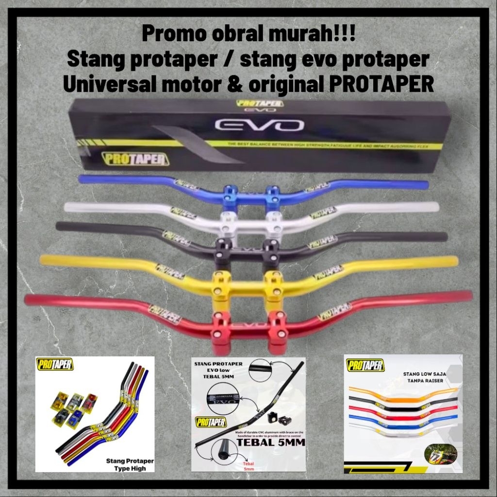 promo obral stang evo protaper/ stang evo protaper set raiser / stang protaper evo low / stang motor