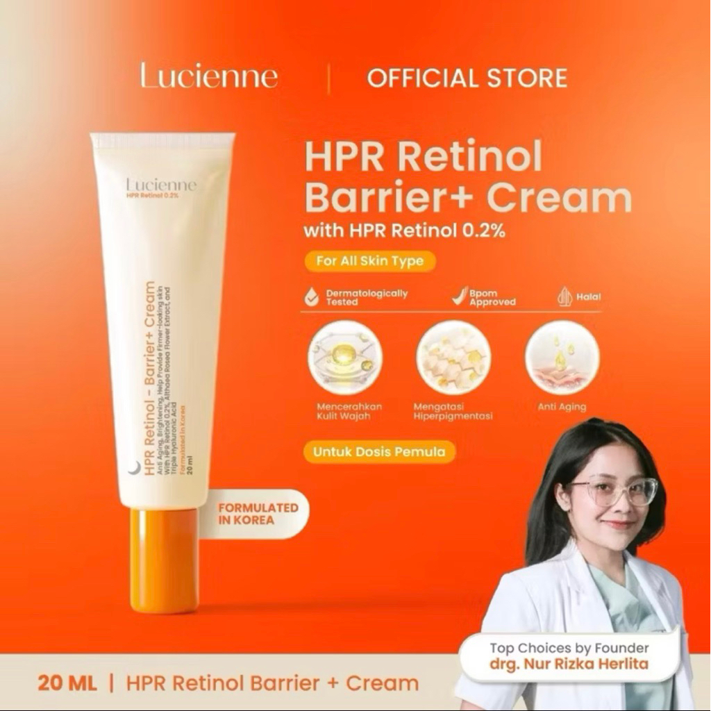 READY SIAP KIRIM 100% ORI HPR RETINOL BARRIER CREAM 0.5% | RETINOL PRO 2% TINTED GLOWING SUNSCREEN L