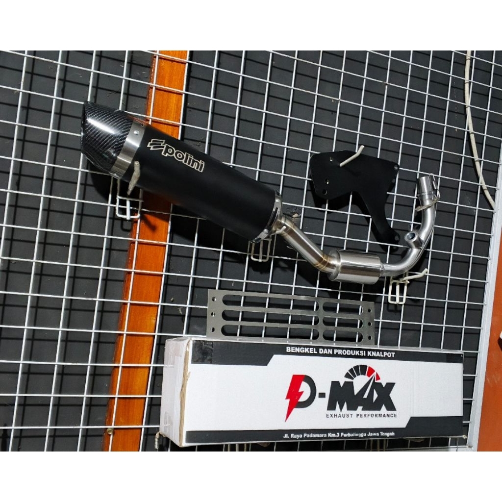 Knalpot racing vespa Primavera,Sprint,S,,Lx,Gts.custom polini evo 4T