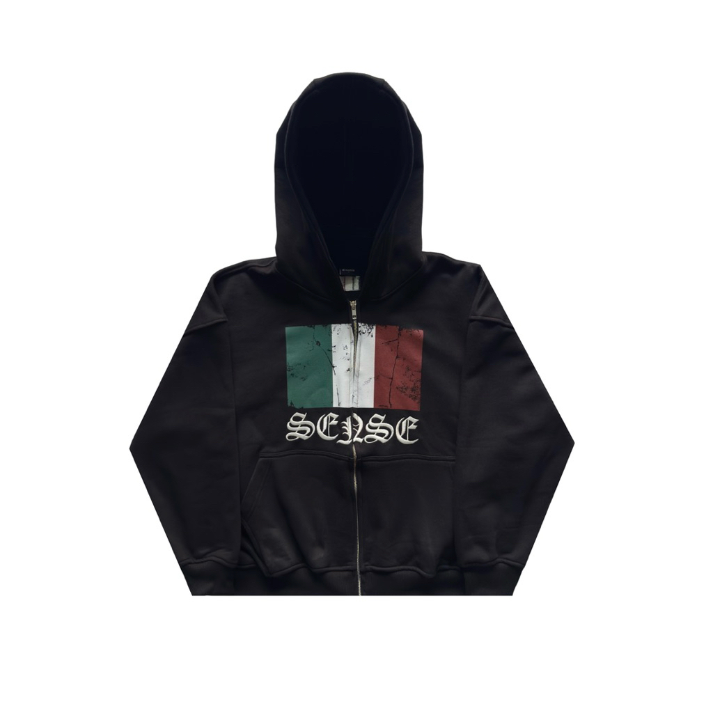 EXERLIE ITALY ZIPPER HOODIE
