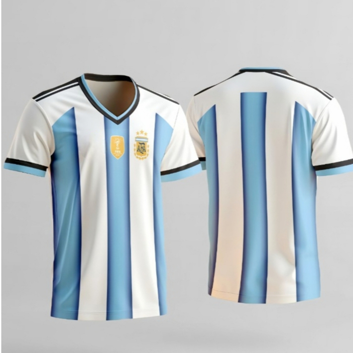 JERSEY BOLA ARGENTINA HOME TERBARU COPA AMERIKA 2024 FULL PRINTING