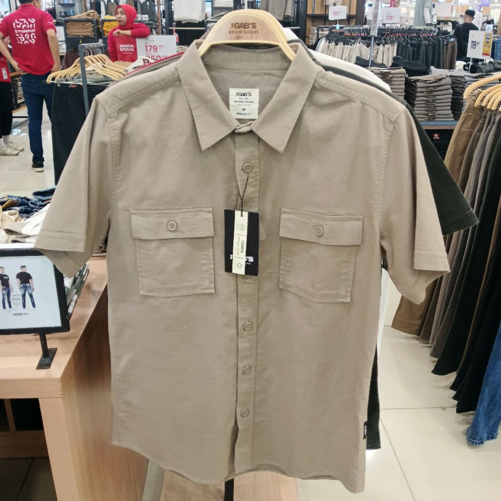 GABS KEMEJA PRIA LENGAN PENDEK ORIGINAL