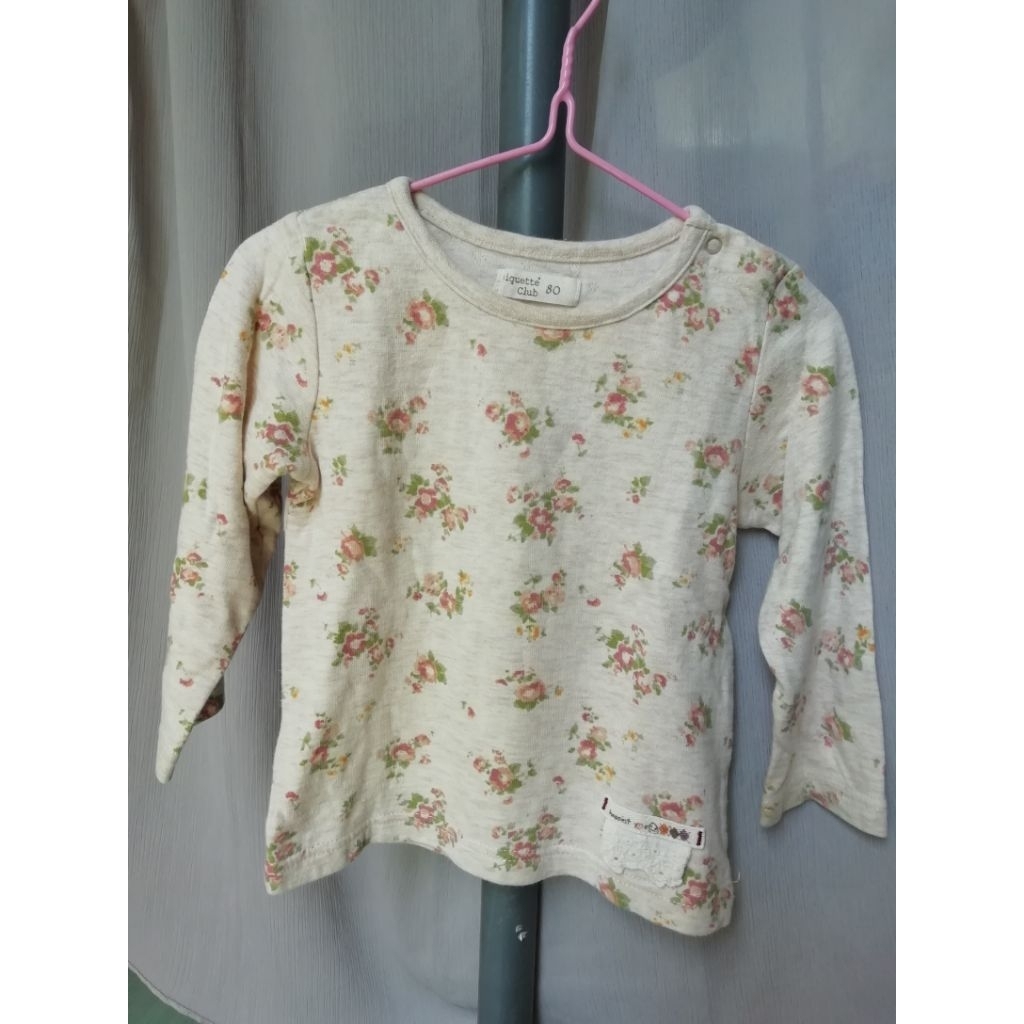 BAJU ATASAN ANAK PEREMPUAN SZ 80 ‼️PL‼️(biquette club)