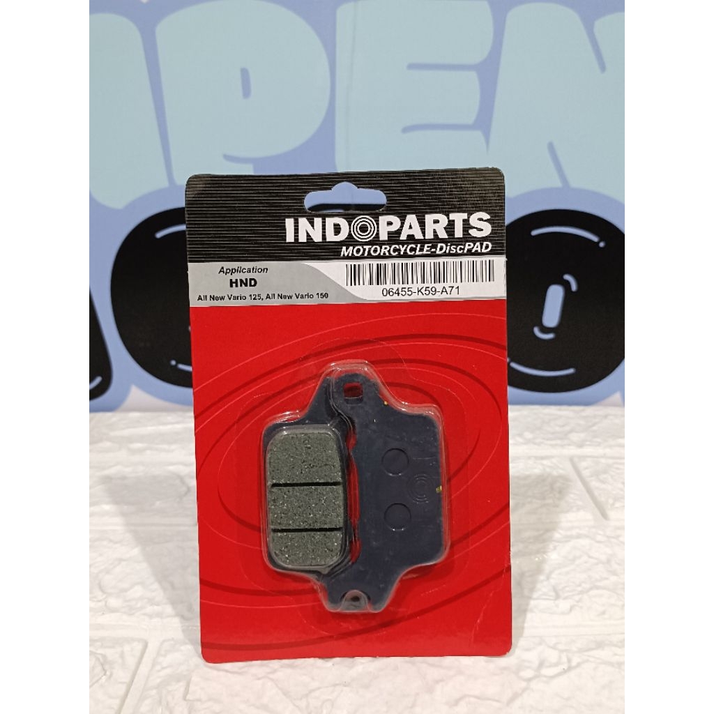 KAMPAS REM DISCPAD CAKRAM DEPAN VARIO LED NEW 125 150 VARIO 160 GENIO INDOPARTS