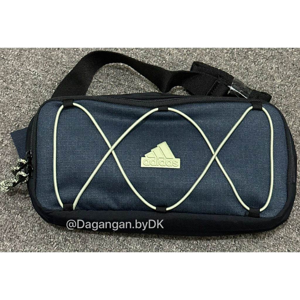 Tas Waistbag Adidas 3Stripes Logo Original 100% Biru Navy