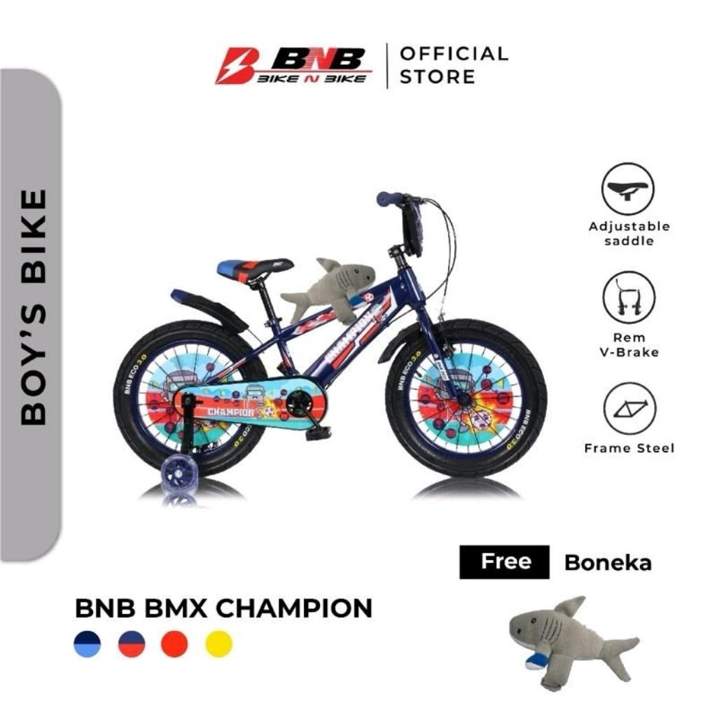 SEPEDA 12 16 18 BMX BNB CHAMPION