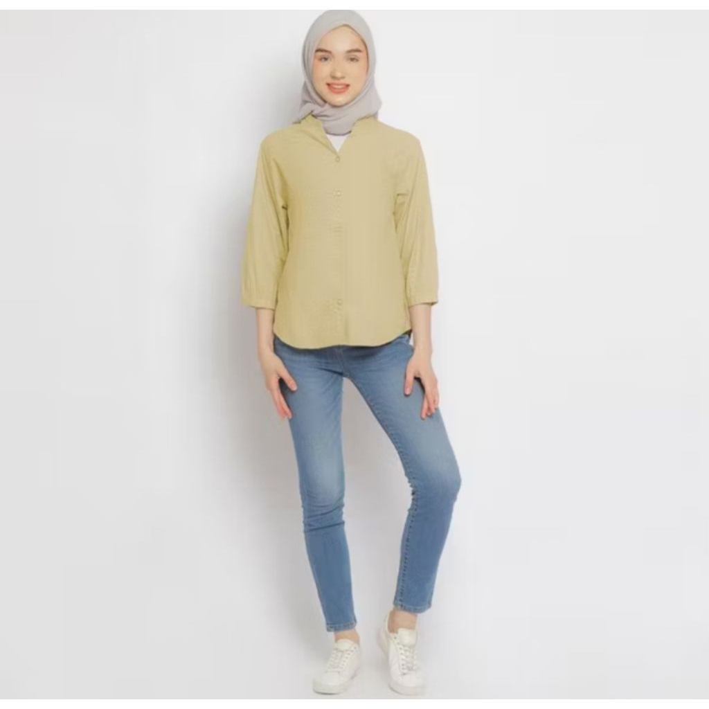 FLAMOUSH BY C2 KEMEJA BLOUSE L