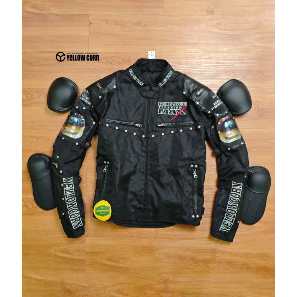 yellow corn Titanium series Motorcycle racing jacket