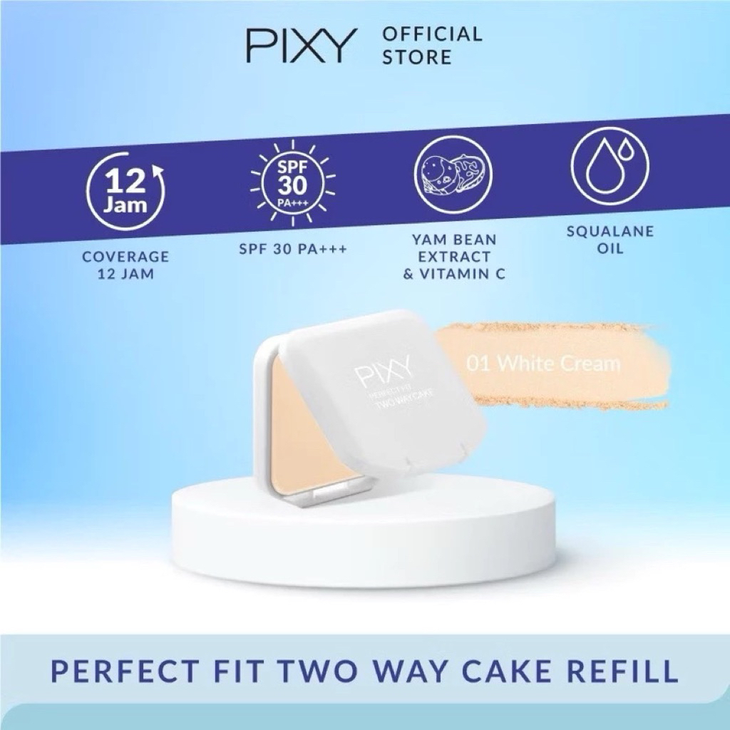 pixy two way cake revil 01 white cream