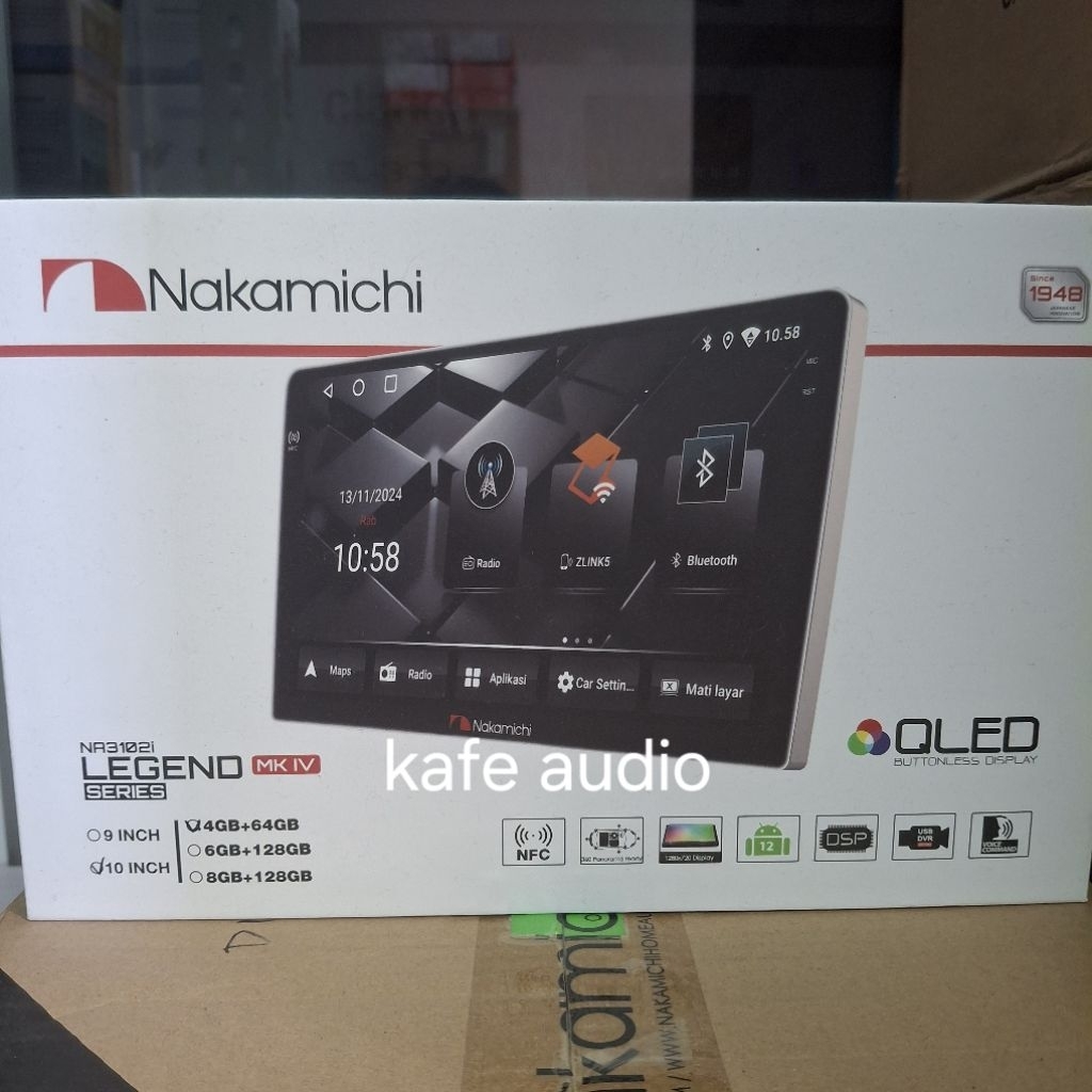 Headunit Mobil Android Nakamichi Legend MKIV 10 Inch NFC QLED Ram 4/64 / Headunit Avanza,xpander,Inn