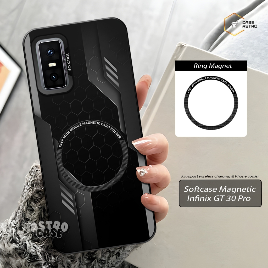 Case Magnet Infinix GT 30 Pro Ready All Type HP (Chat Admin) Case Support Magsafe / Phone Cooler Mag