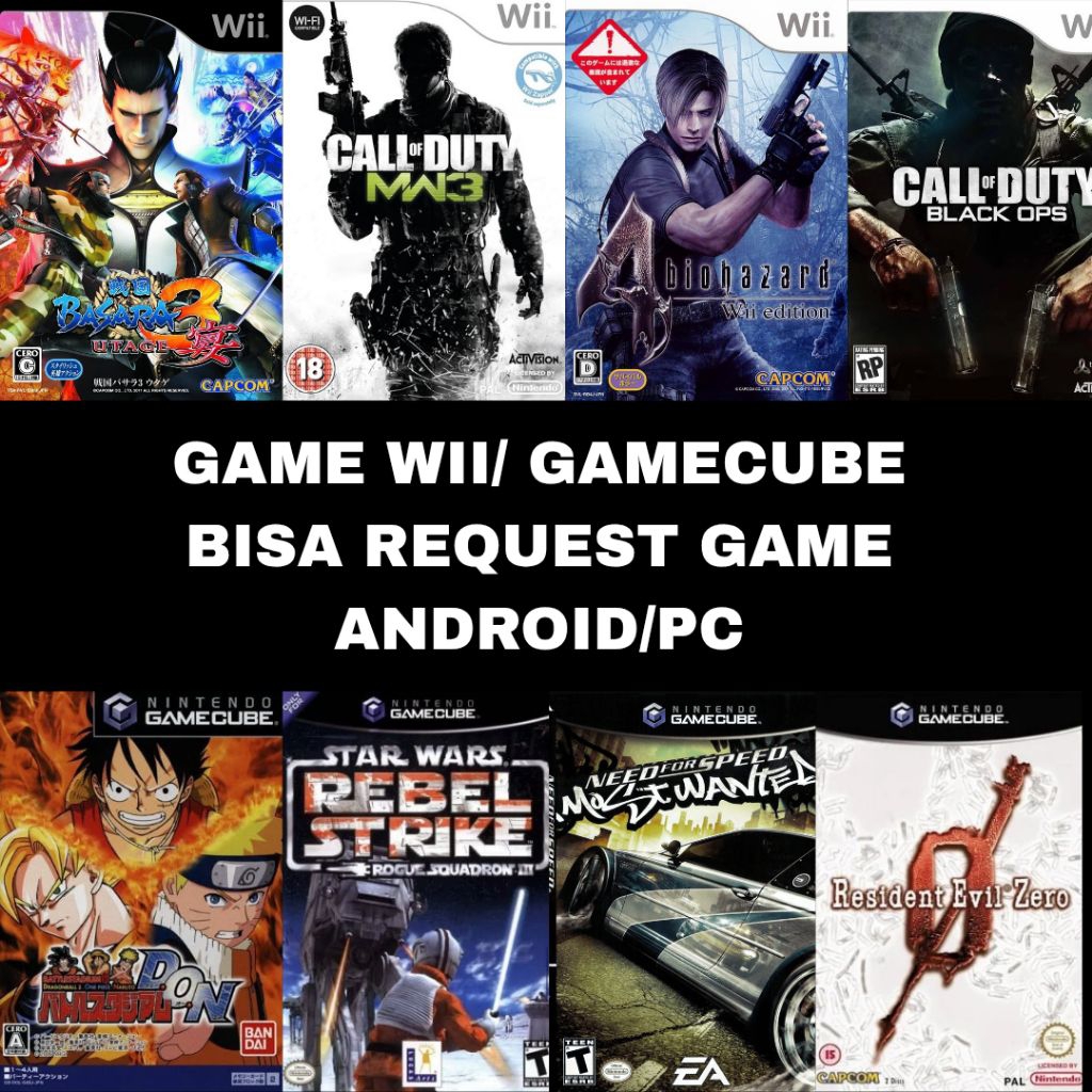 Flashdisk Isi Game Wii + GameCube Lengkap – Bisa Request