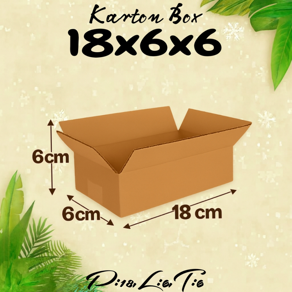 Kardus Packing UK 18x6x6 Kardus Polos,Kardus Murah,Kardus Mini,Kardus Kecil,Kardus Besar