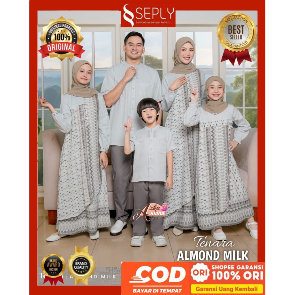 SEPLY Sarimbit 2026 Tenara Almond Milk Seply Original - Sarimbit Keluarga 2026 -  Sarimbit Lebaran 2