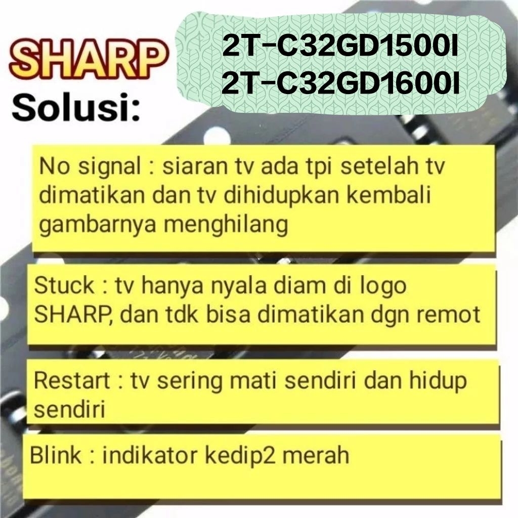 IC eprom memori Sharp 2T-C32GD1500I 2T-C32GD1600I