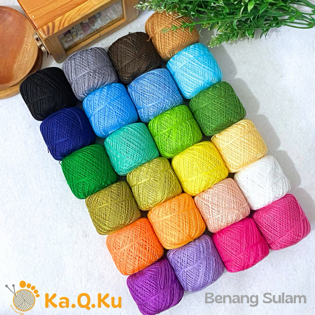 1ROLL BENANG SULAM / BENANG SULAM BENANG RAJUT BENANG JAHIT CAP PAYUNG