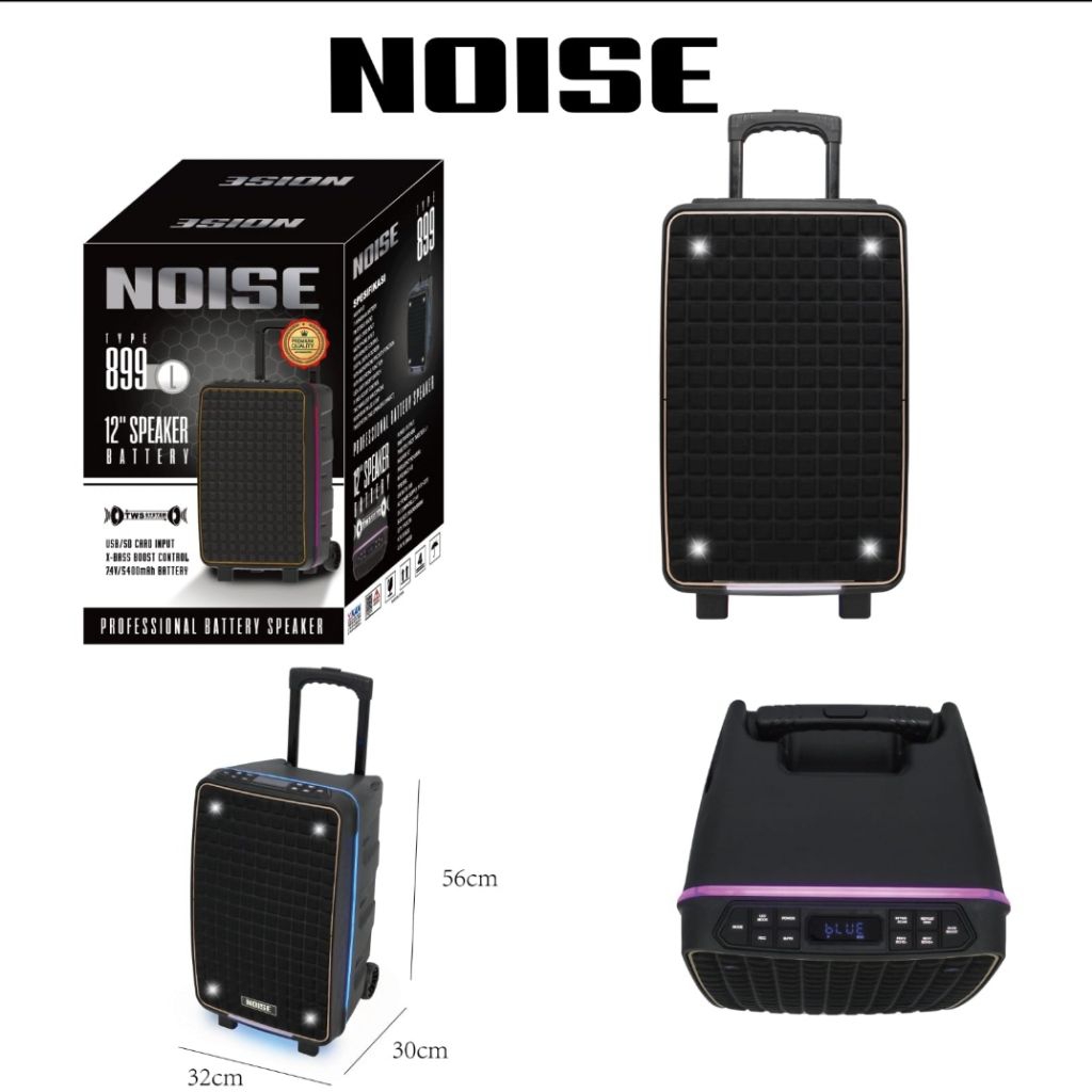 Speaker Portable NOISE 899L 12 Inch Bluetooth Original