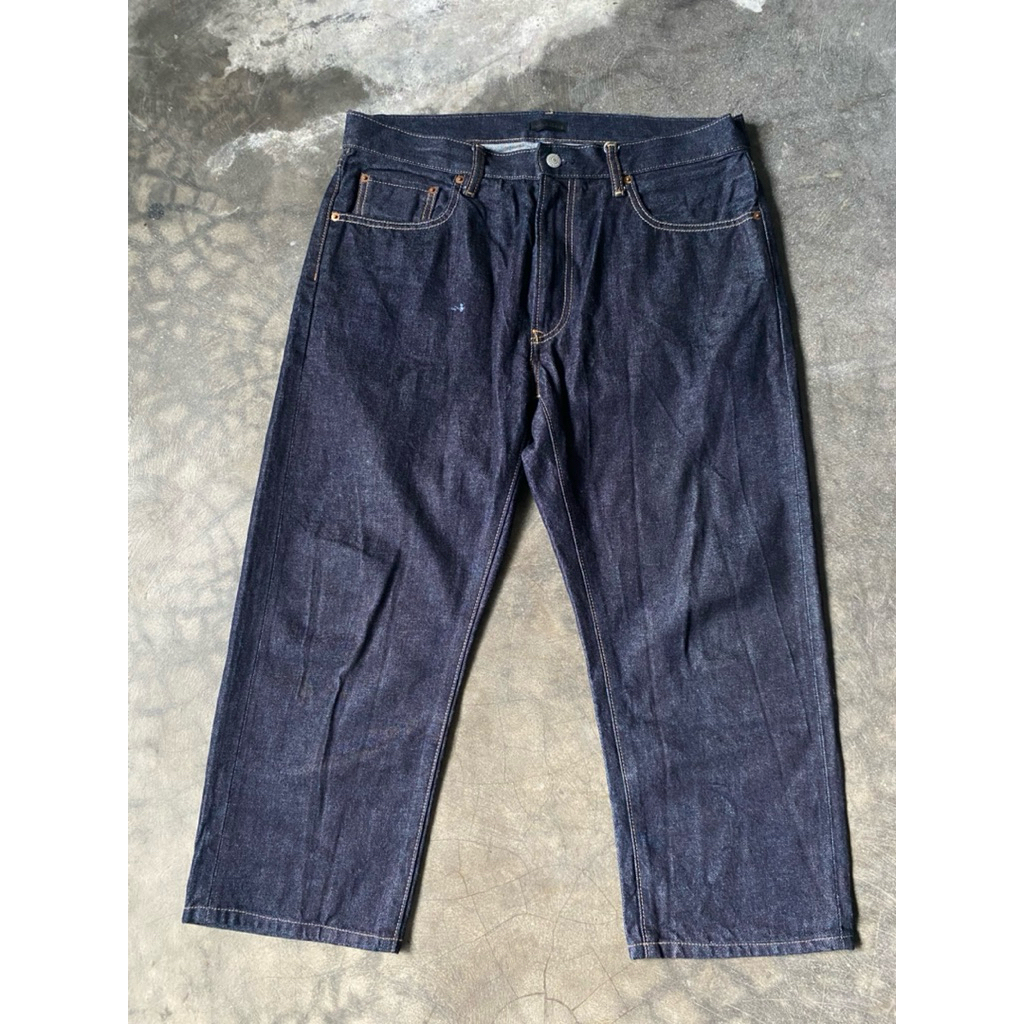 Celana Jeans Uniqlo Selvedge Blue indigo