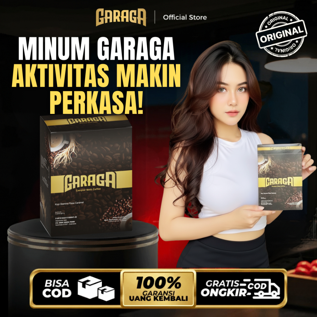 GARAGA Minuman Kopi Ginseng Untuk Stamina Original Lebih Kuat & Tahan Lama BPOM Halal