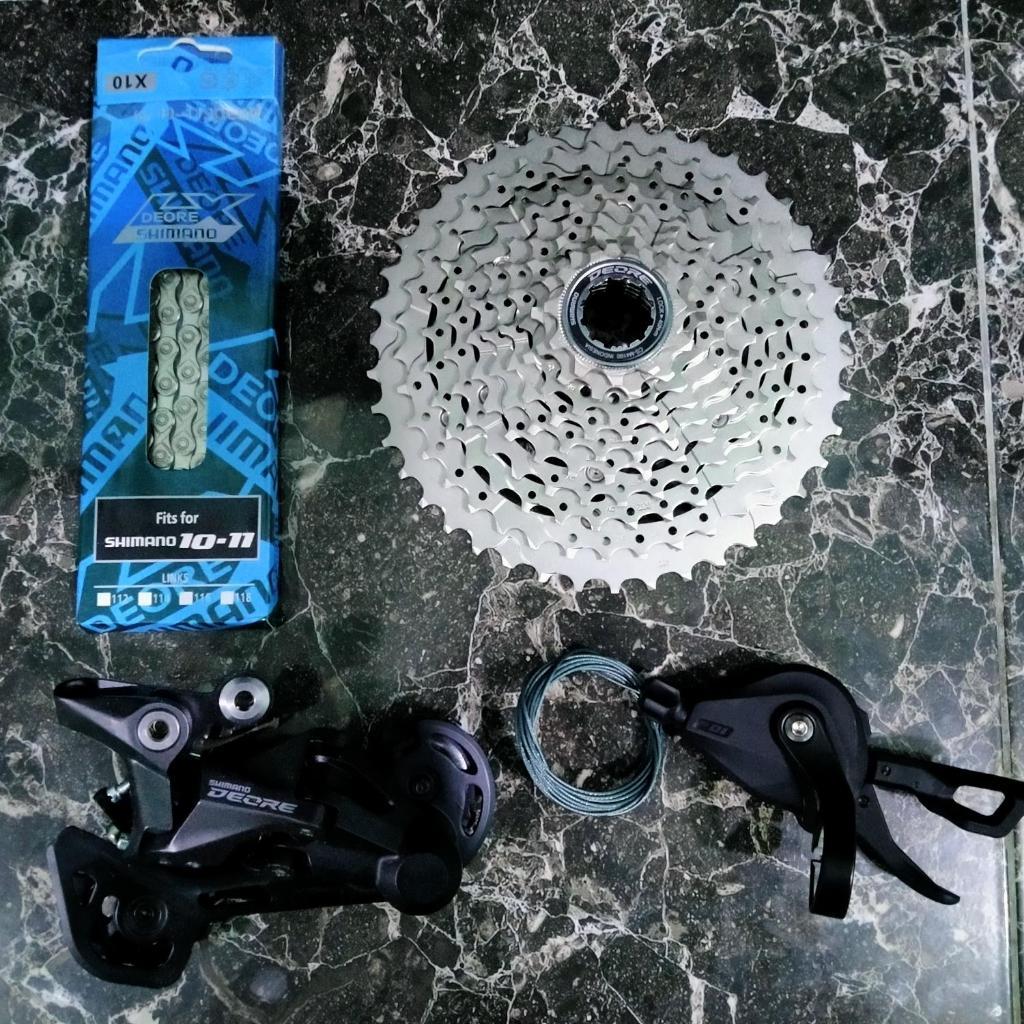 Groupset 10 Speed Shimano Deore M4100 M4120 11 - 42T Original MTB Federal Commuter Gravel Minion Roa
