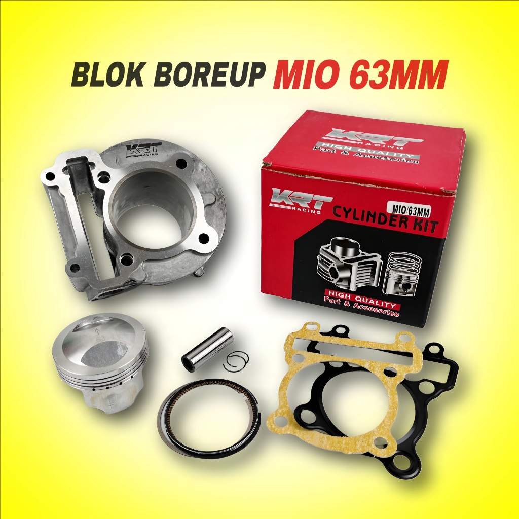 BLOK SEHER BORING PAKET BORE UP KRT YAMAHA MIO 63MM