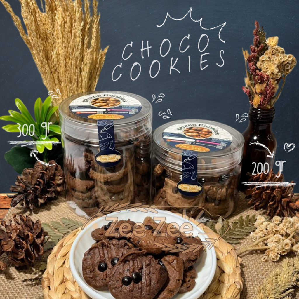 Kue Kering Choco Cookies by Zee Zee Cookies Cemilan kue kering kiloan Chocochip Manis Lebaran Natal