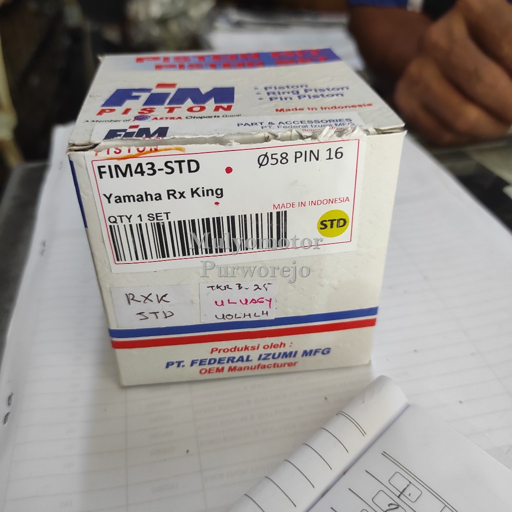 FIM Piston Kit Seher Yamaha RX King STD