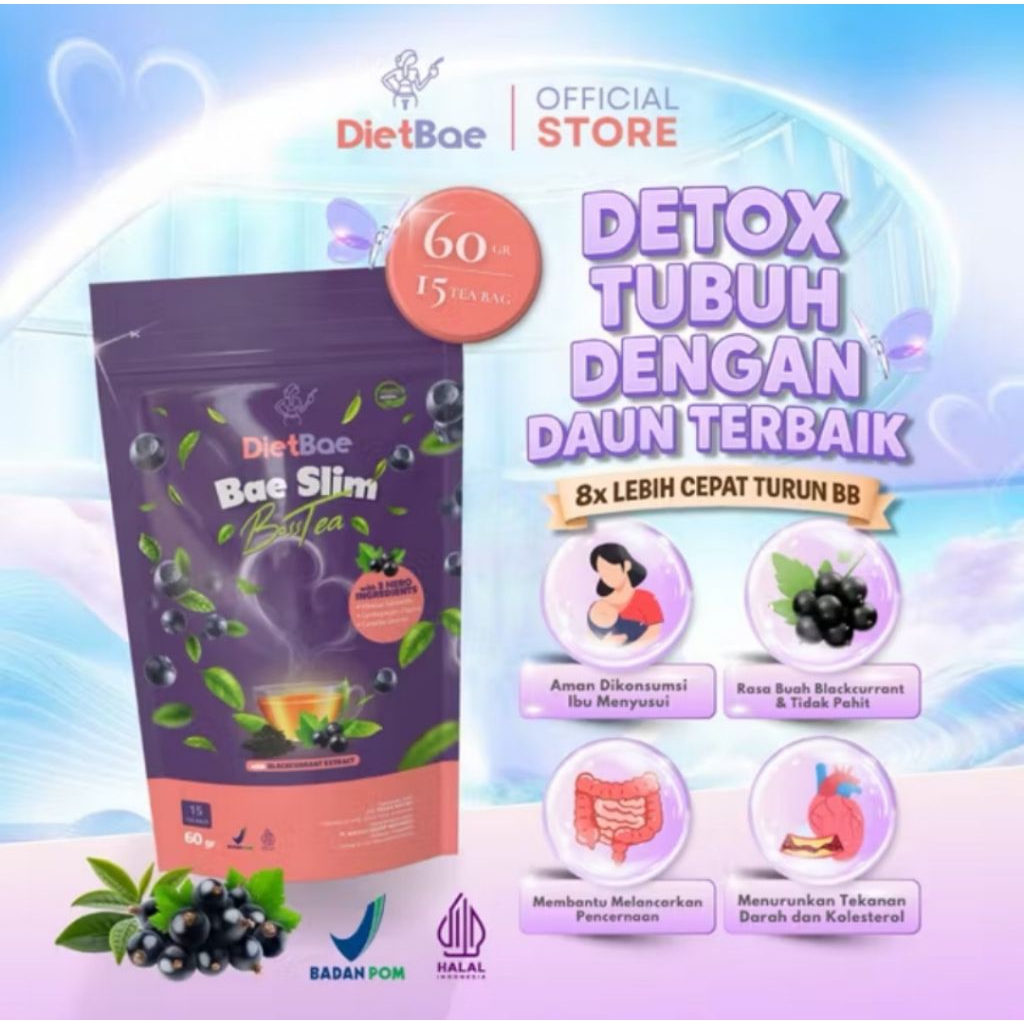 [Ready Stock] - DIETBAE BaeSlim Diet Detox Tea Isi 15 | Baeslim Tea by DietBae / Bae Slim Tea