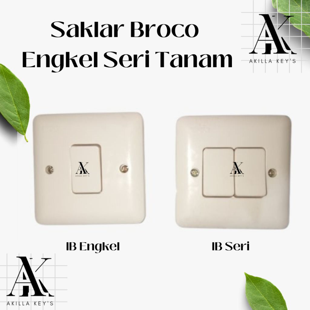 BROCO KYOWA SAKLAR ENGKEL SERI dan COLOKAN LISTRIK ATAU SEKER LISTRIK TANAM NEW GEE GALLEO ALLEGRA P