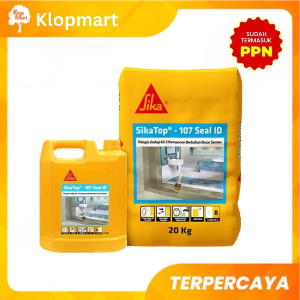 Sika SikaTop Seal 107 - 2 Komponen (20kg Semen + 5kg Cairan)