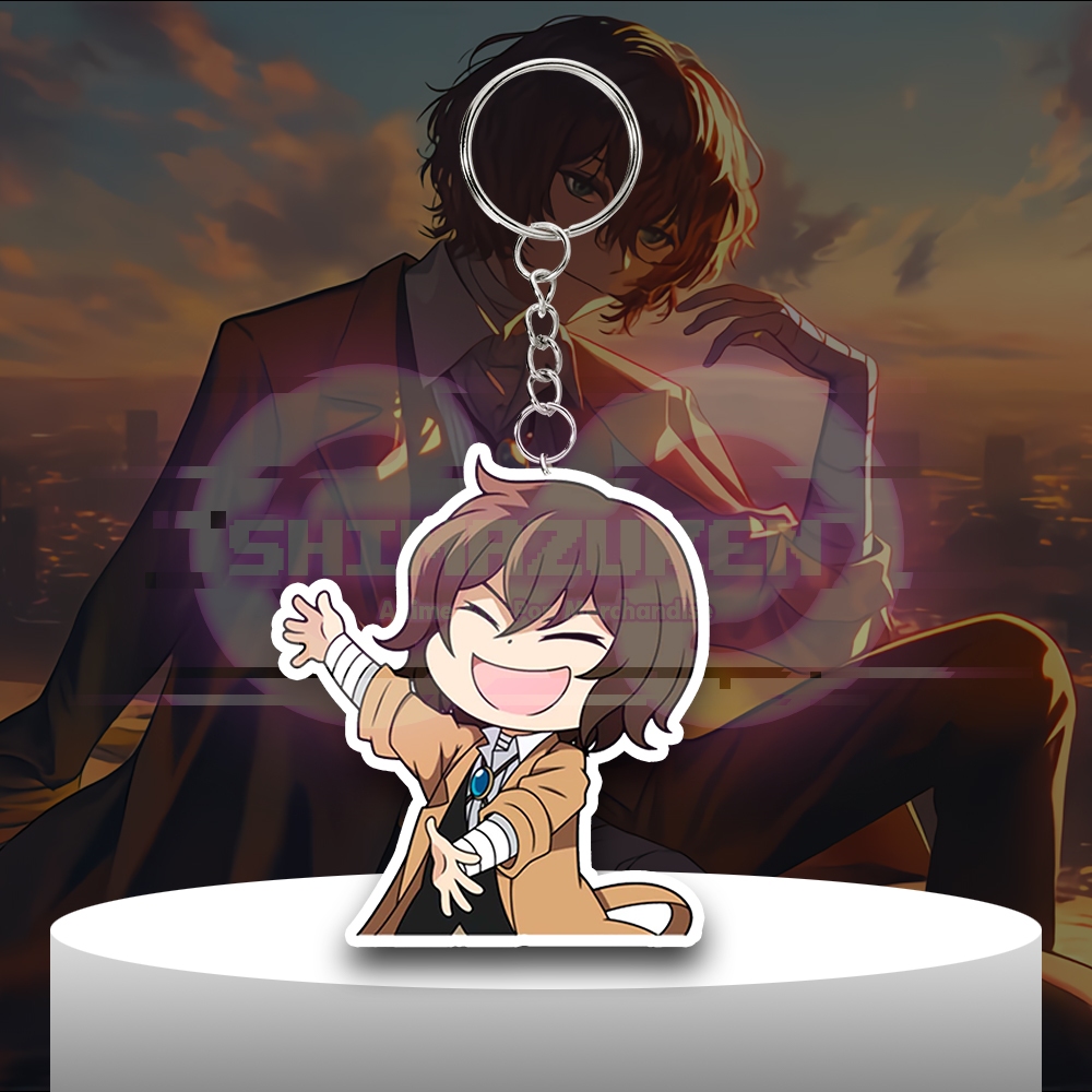 Gantungan Kunci Anime Bungo Stray Dogs Osamu Dazai - Ganci Akrilik - Keychain Acrylic