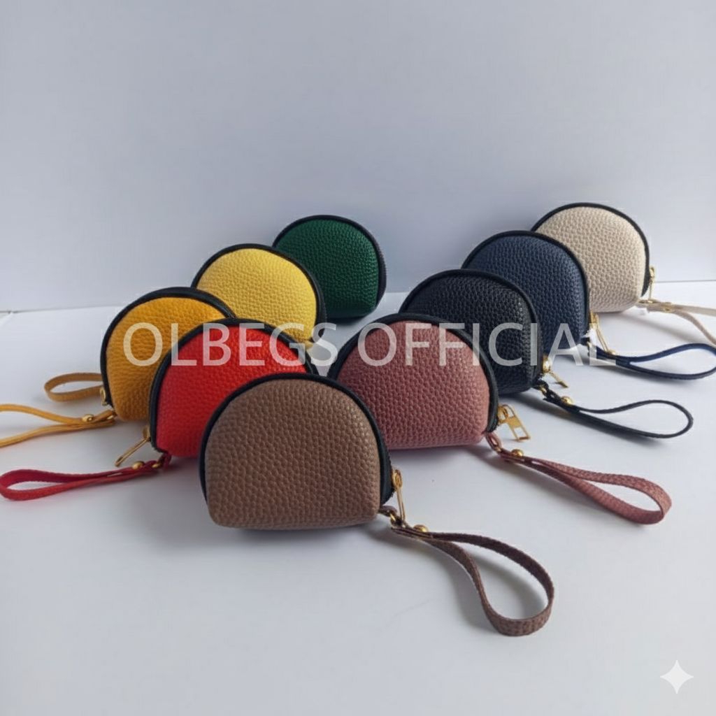 Dompet koin mini wanita papirut motiv  kulit jeruk simpel minimalis resleting mewah lucu murah terba