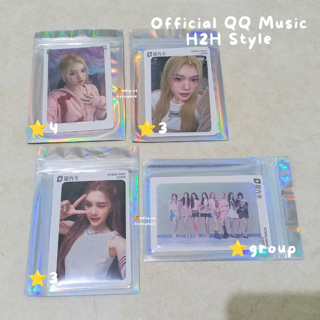 OFFICIAL PHOTOCARD QQ MUSIC HEARTS2HEARTS STYLE