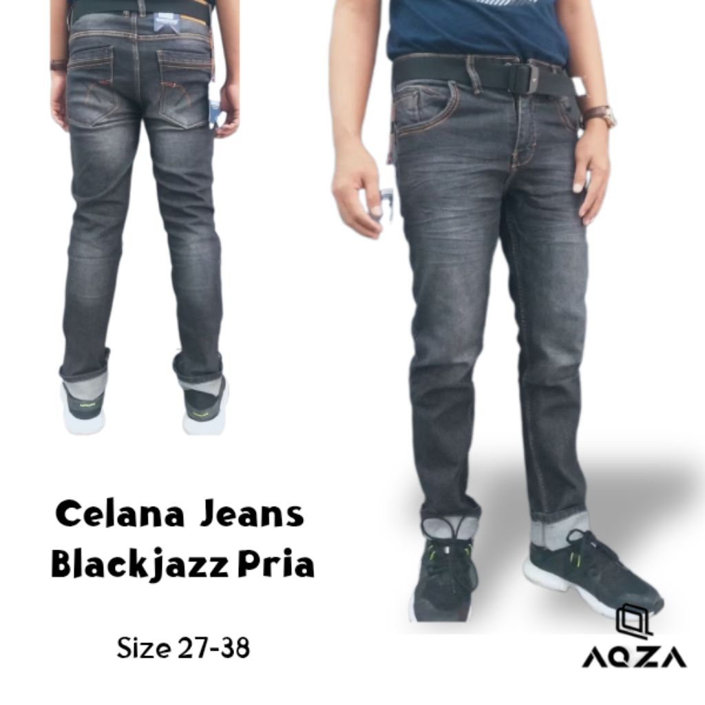 Celana jeans black jazz - skinny jeans pria - jeans pensil