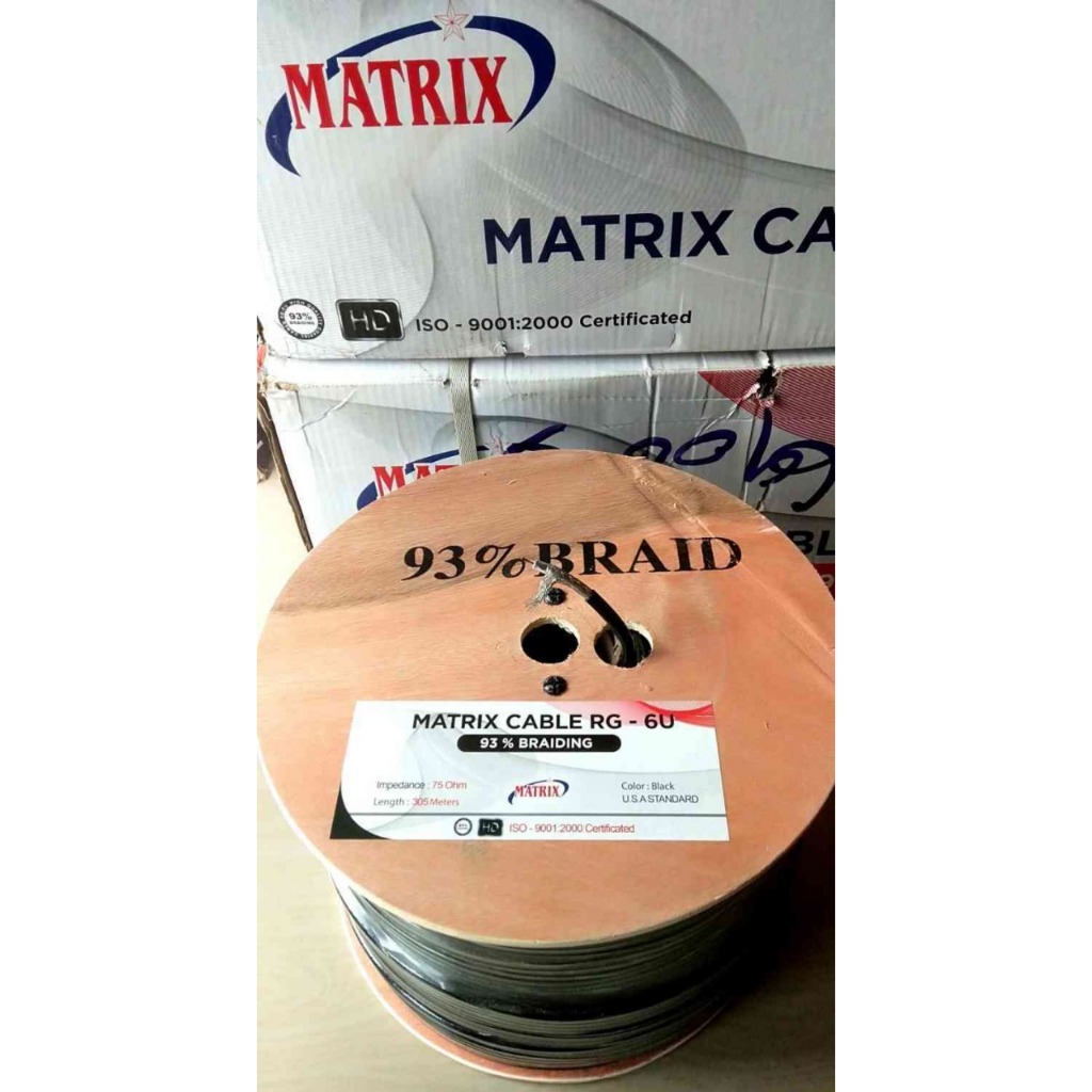 KABEL MATRIX RG6 93% - 305 METER
