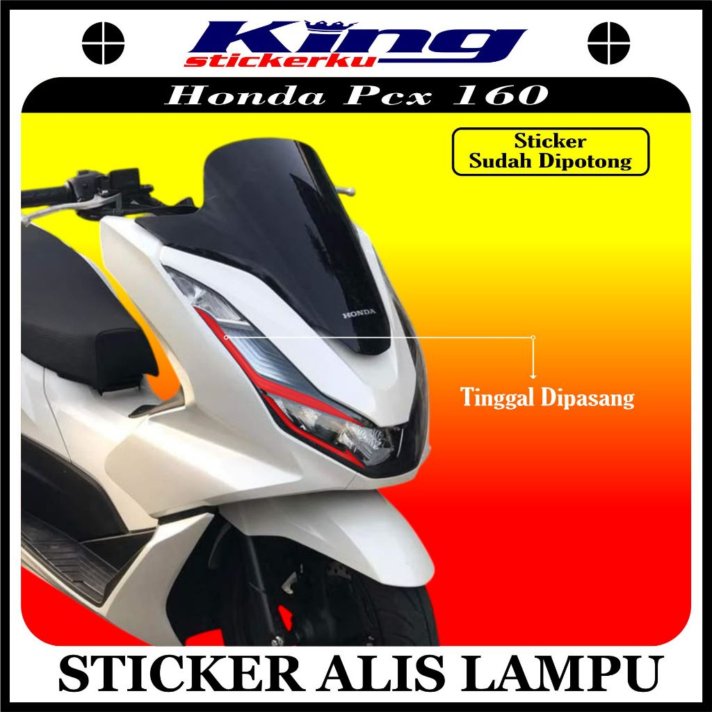 Stiker Alis Lampu PCX 160 | Stiker Lampu Alis PCX 160 Terbaru