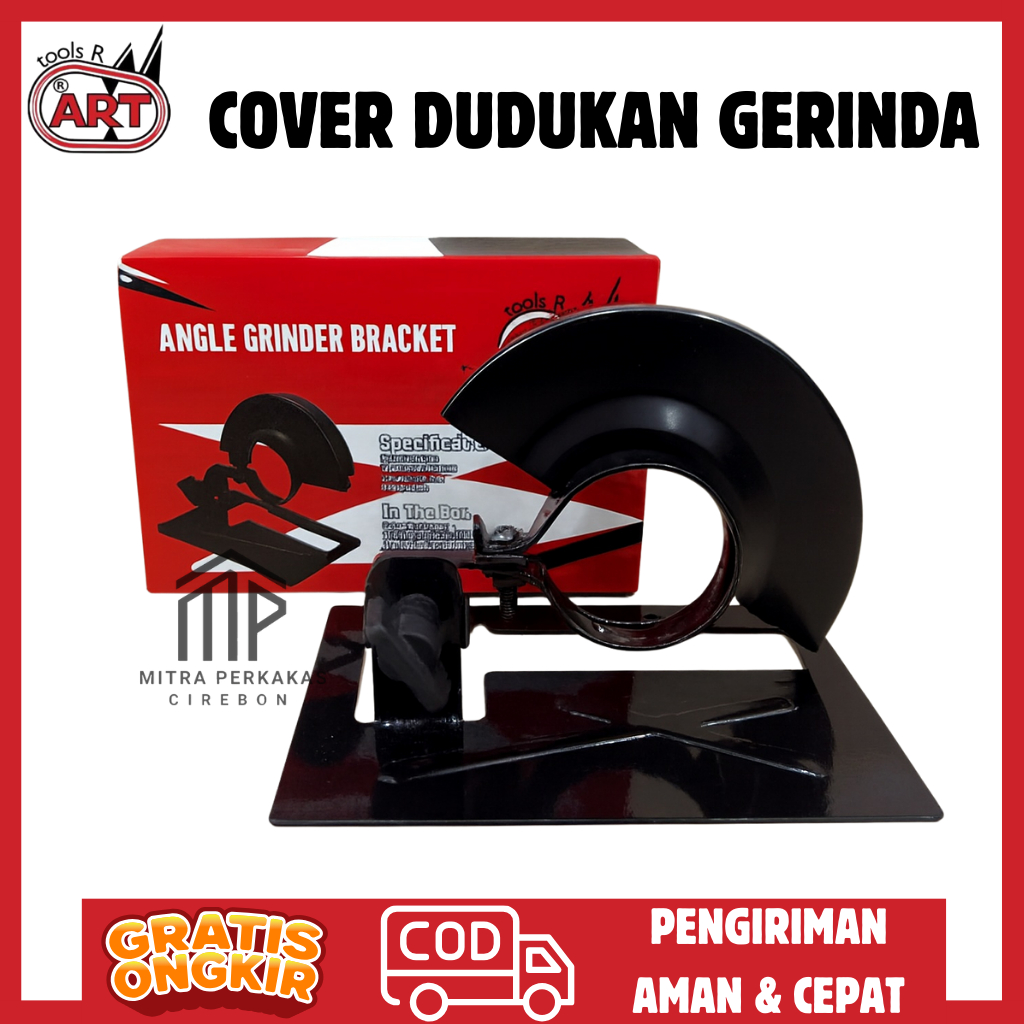 ART Dudukan Gerinda Tangan Serbaguna 4Inch - Cover Mesin Gerinda untuk potong Besi Kayu ORIGINAL
