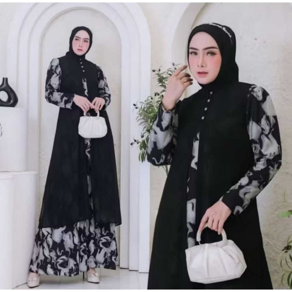 Gamis Layer Motif | Anggun Humaira