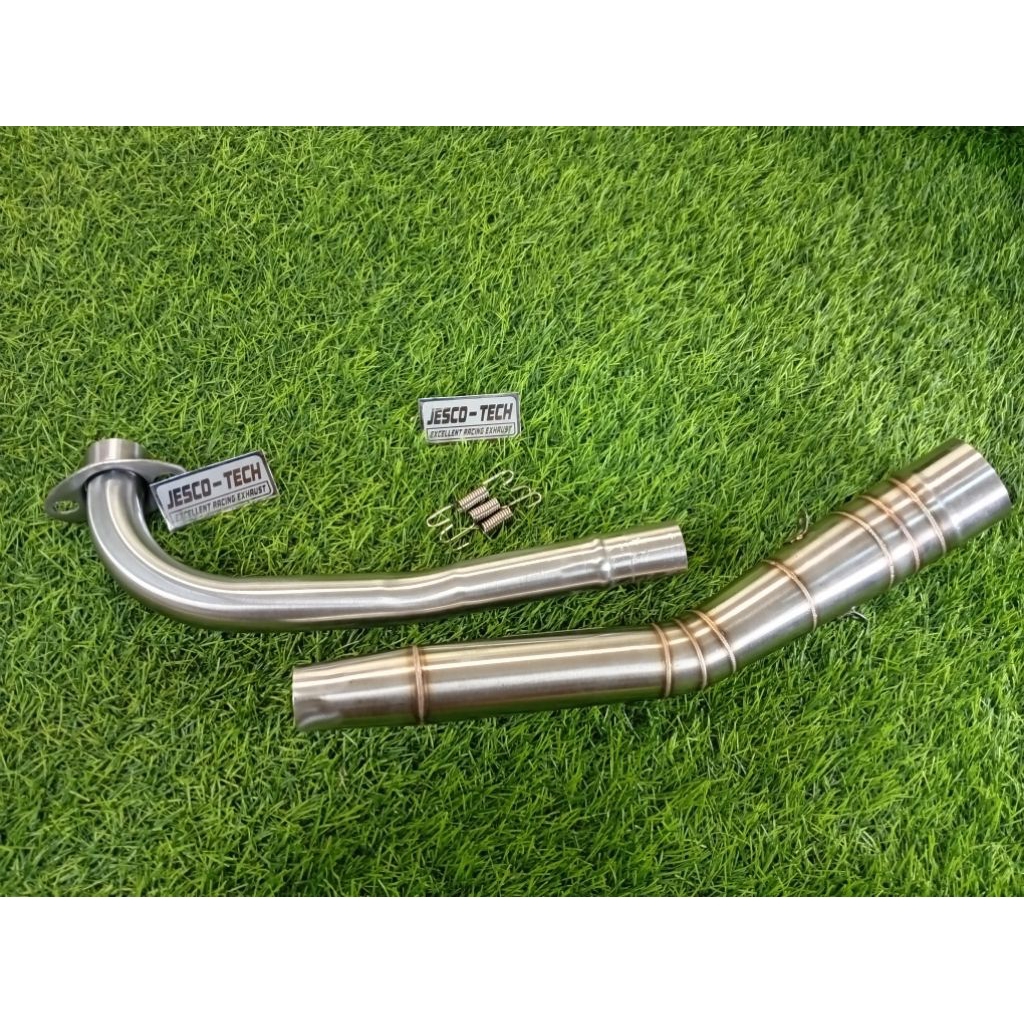 Pipa leher kenalpot motor Jupiter Supra fit Vega smash Shogun inlet 50mm