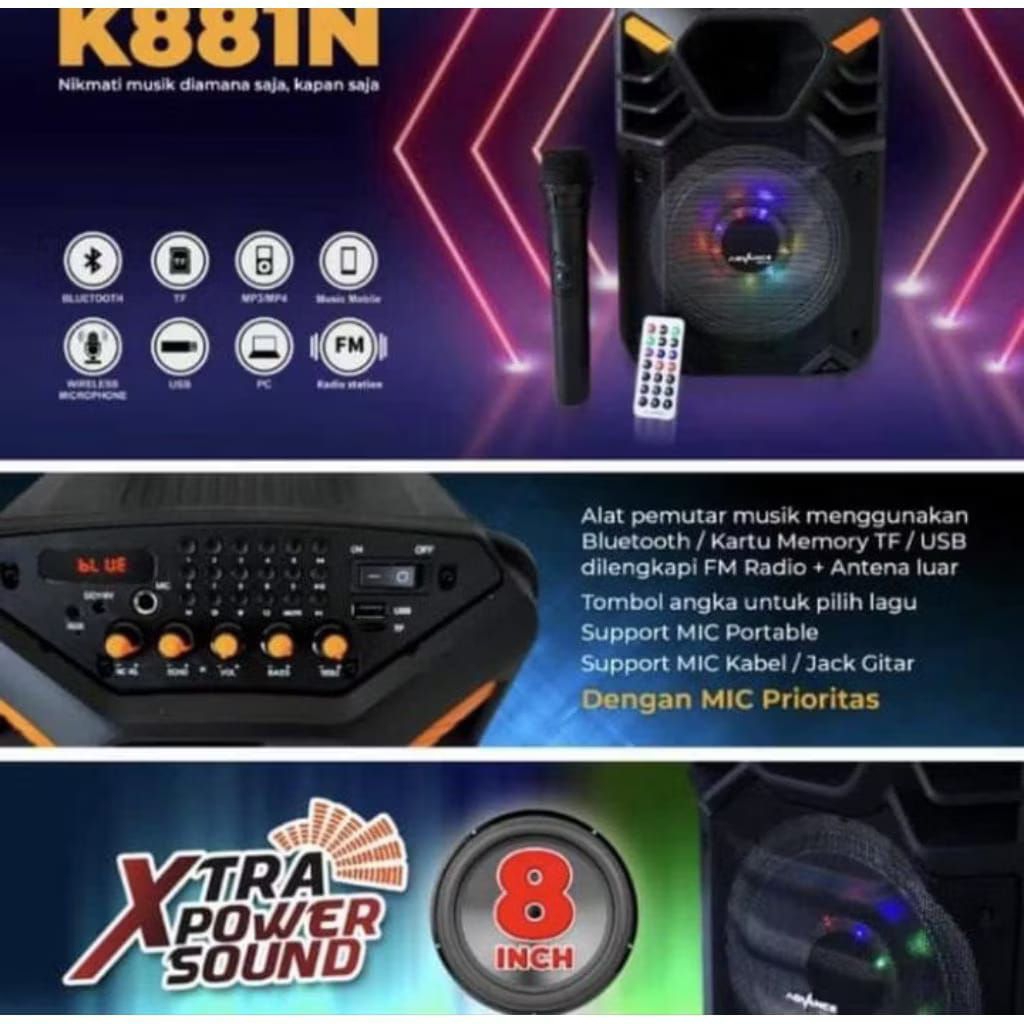 Advance Speaker K 881N 8"