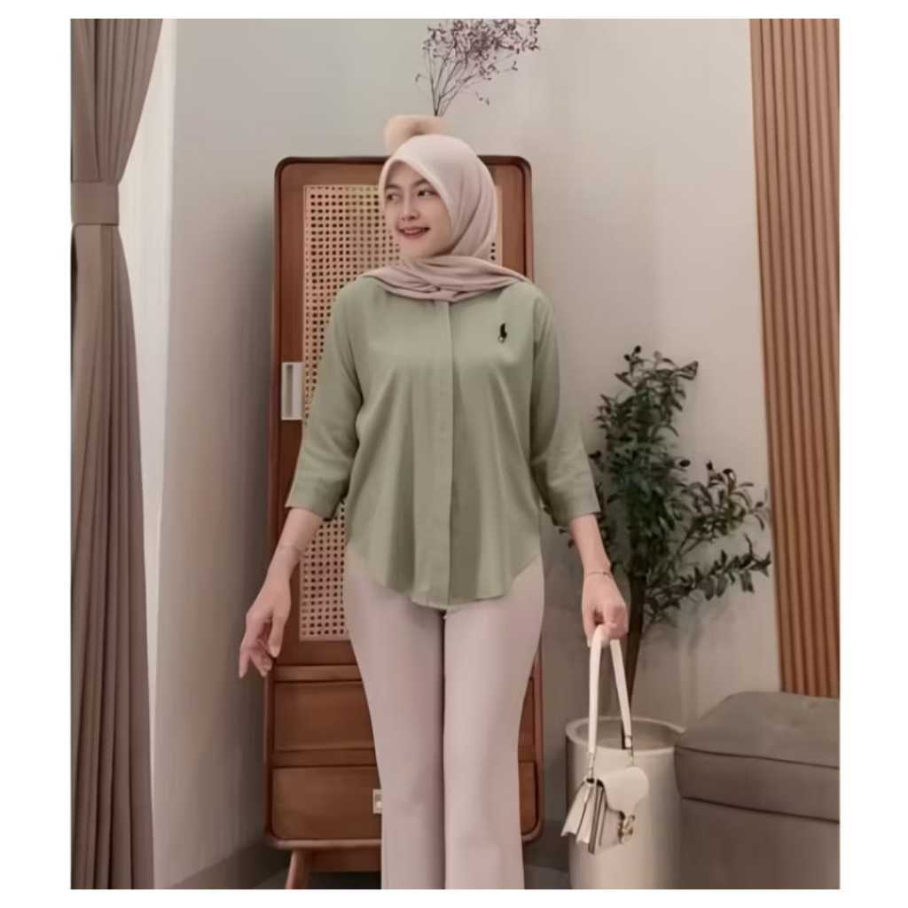 Atasan Wanita Bordir Logo Baju Atasan Wanita Terbaru Jumbo