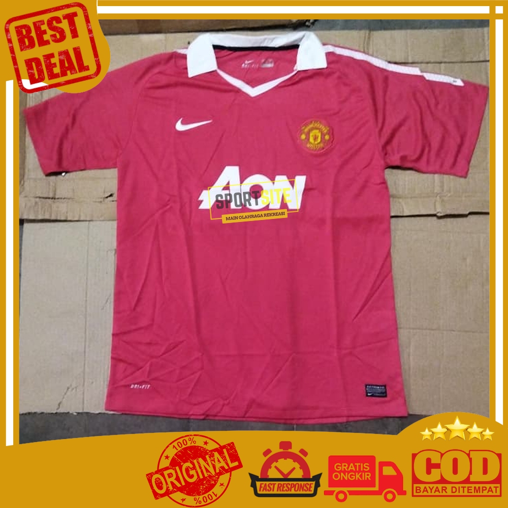 Kaos Dri-Fit Jersey Manchester United F.C. 2010 2011 Home MUFC Man.U Football Club Soccer Running Sp
