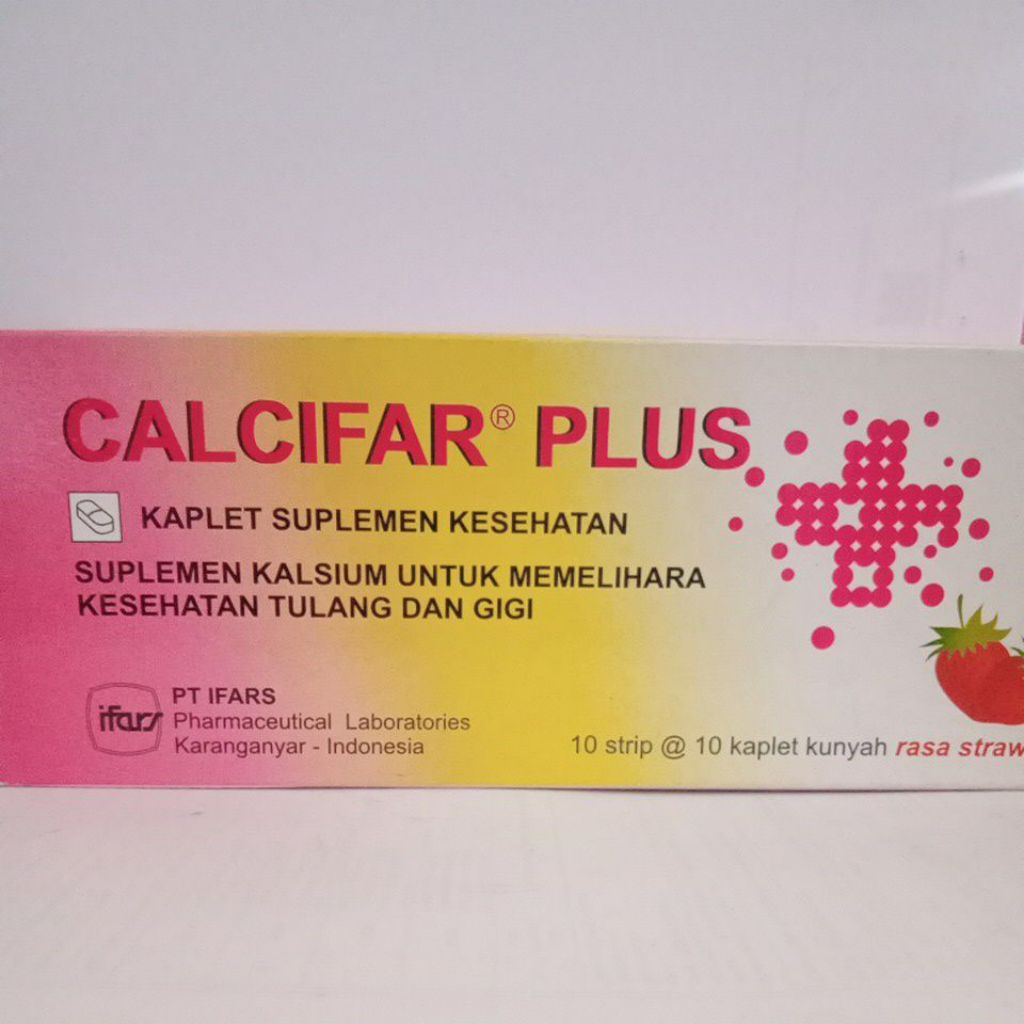 calcifar plus 1strip 10tablet kalsium