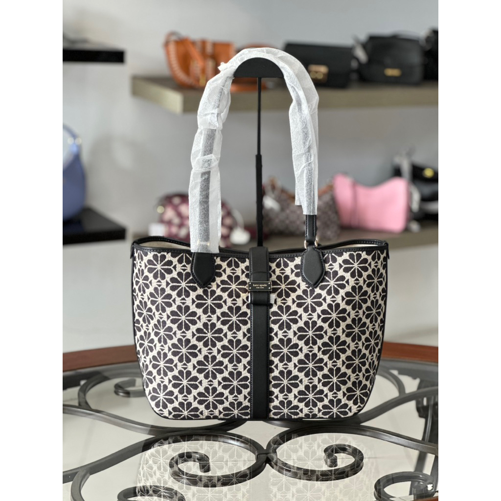 SPADE FLOWER MEDIUM JACQUARD TOTE BAG