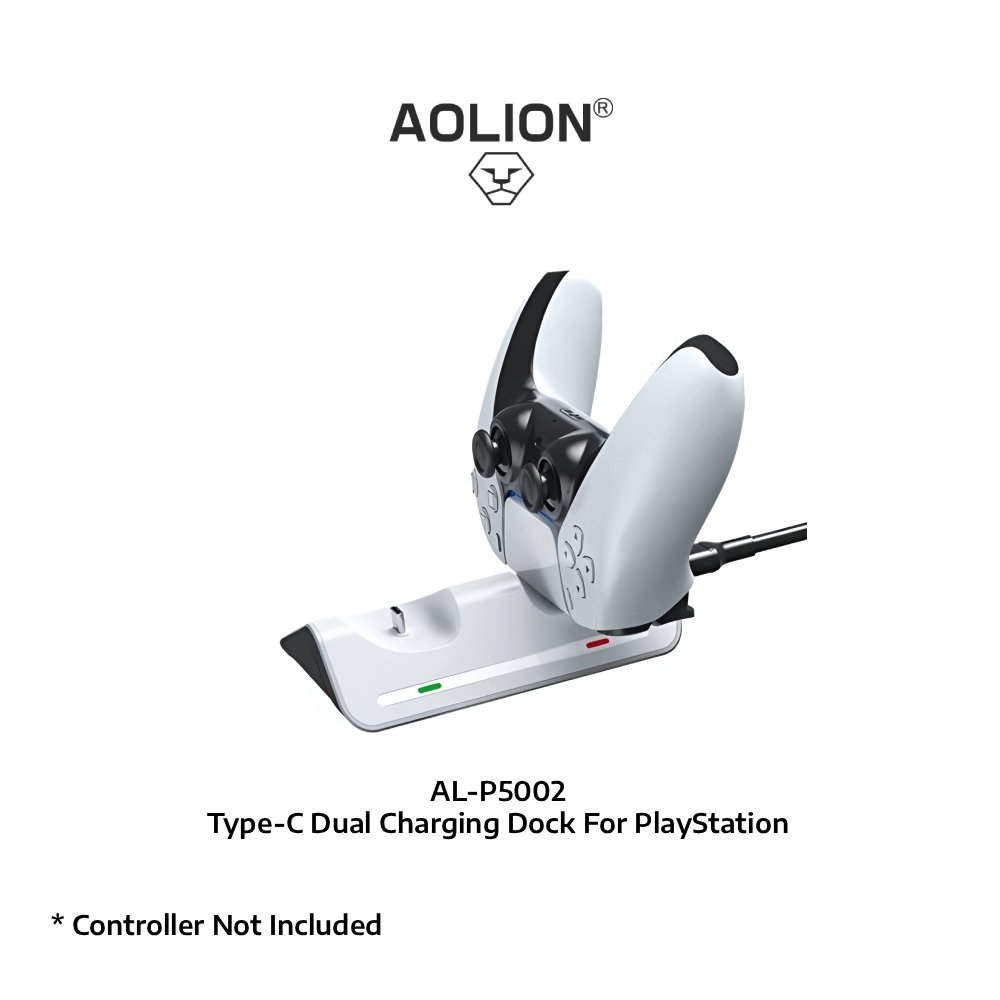Aolion AL-P5002 Type-C Dual Charging Dock For PS5 - Suitable for PS5 Controller Charging Dock Fast C