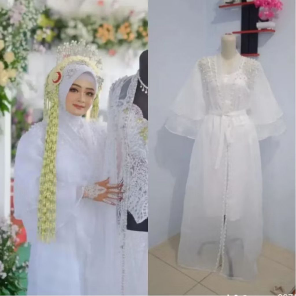 BENING kimono pengantin organza / robe wedding