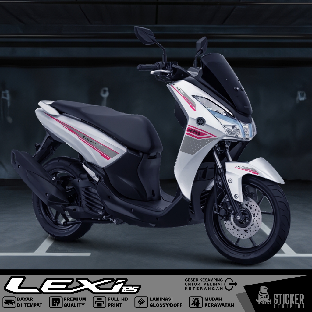 Stiker striping variasi yamaha lexi 125 Custom Sticker Polet Body Motor Variasi 07